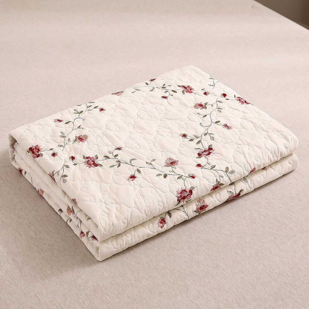 50x60 Floral Patchwork Throw Blanket