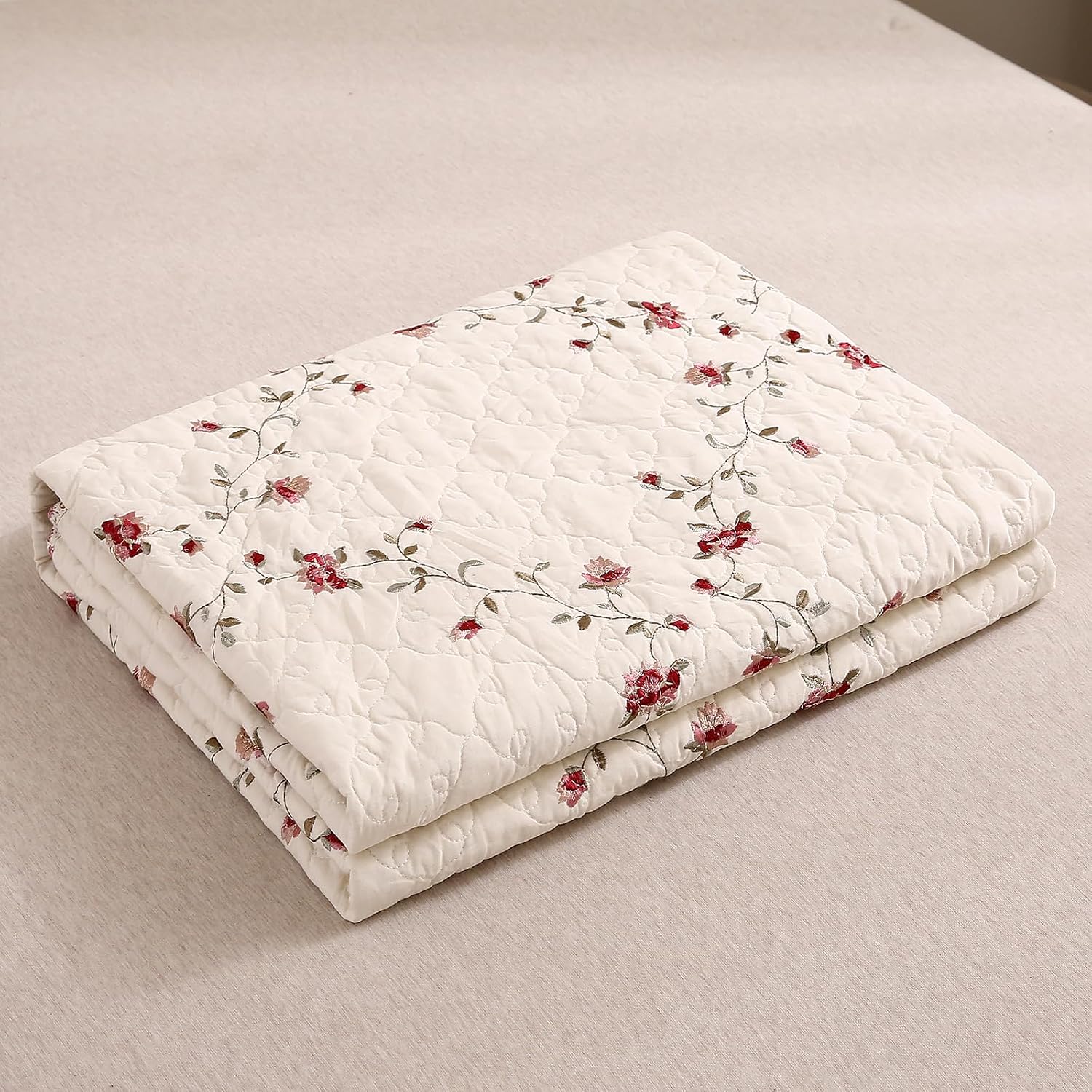 50x60 Floral Patchwork Throw Blanket