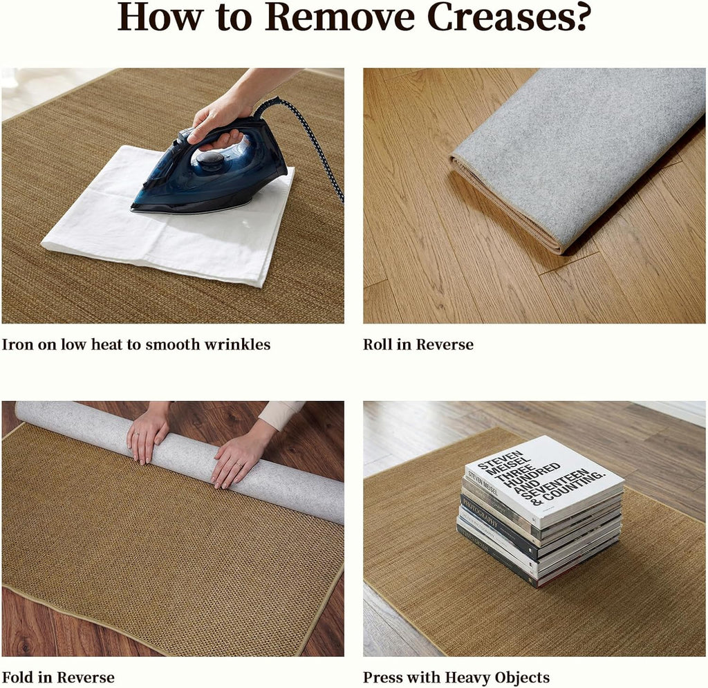 3x8 Washable Jute Runner Rug