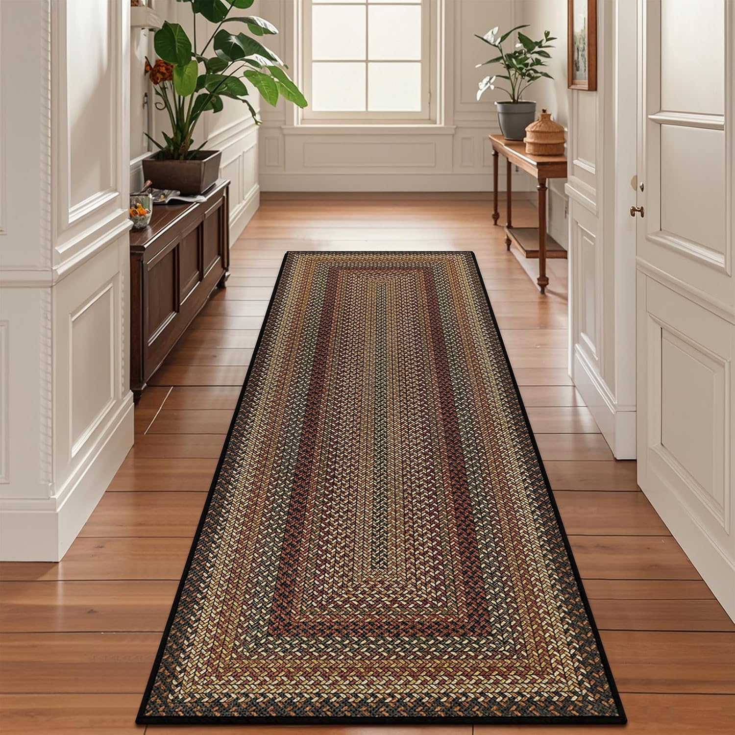 2x6 Faux Jute Braided Runner Rug