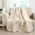 50x60 Floral Patchwork Throw Blanket
