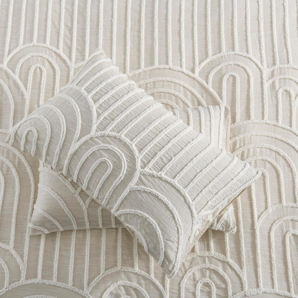 90"x90" Boho Tufted Duvet Cover Set
