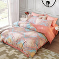 Full Size Pink Boho Duvet Cover Set