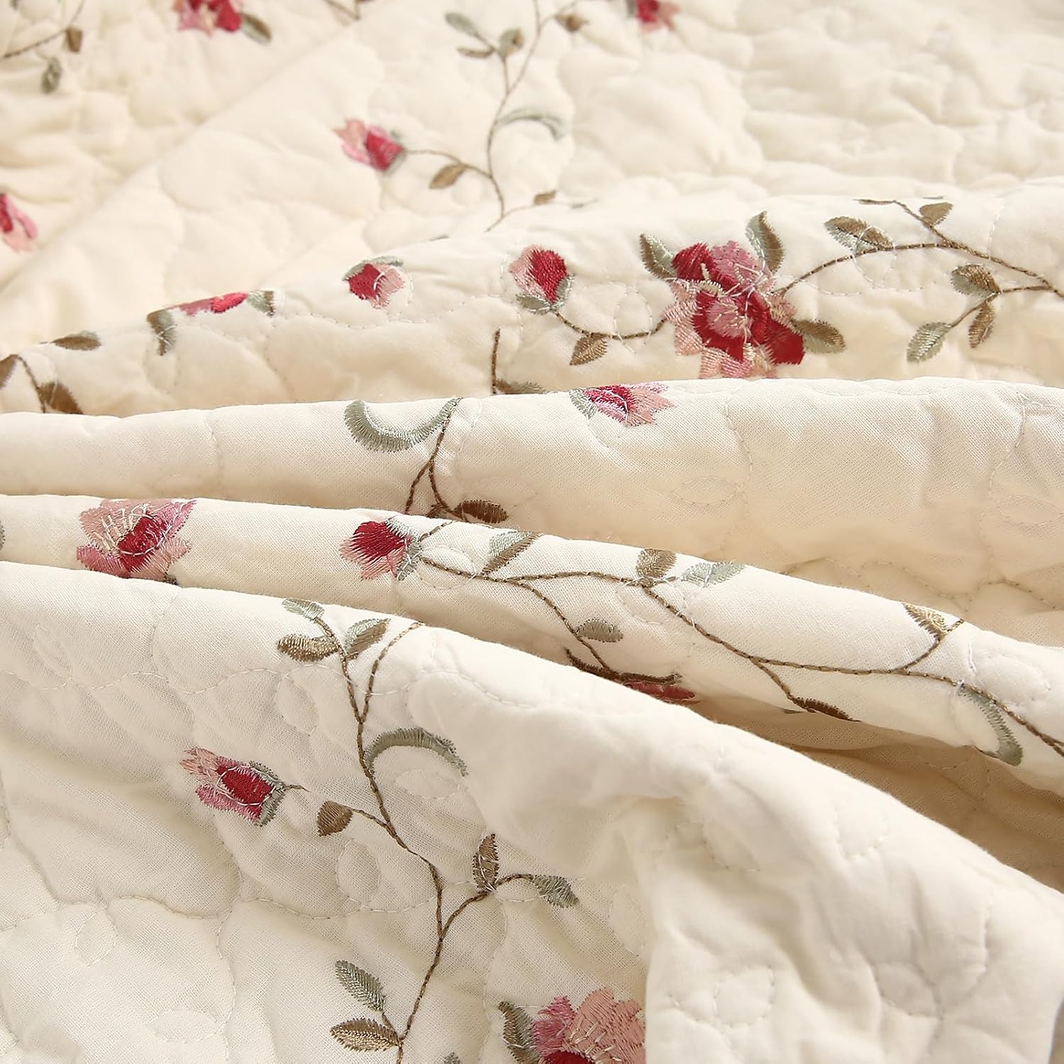 50x60 Floral Patchwork Throw Blanket