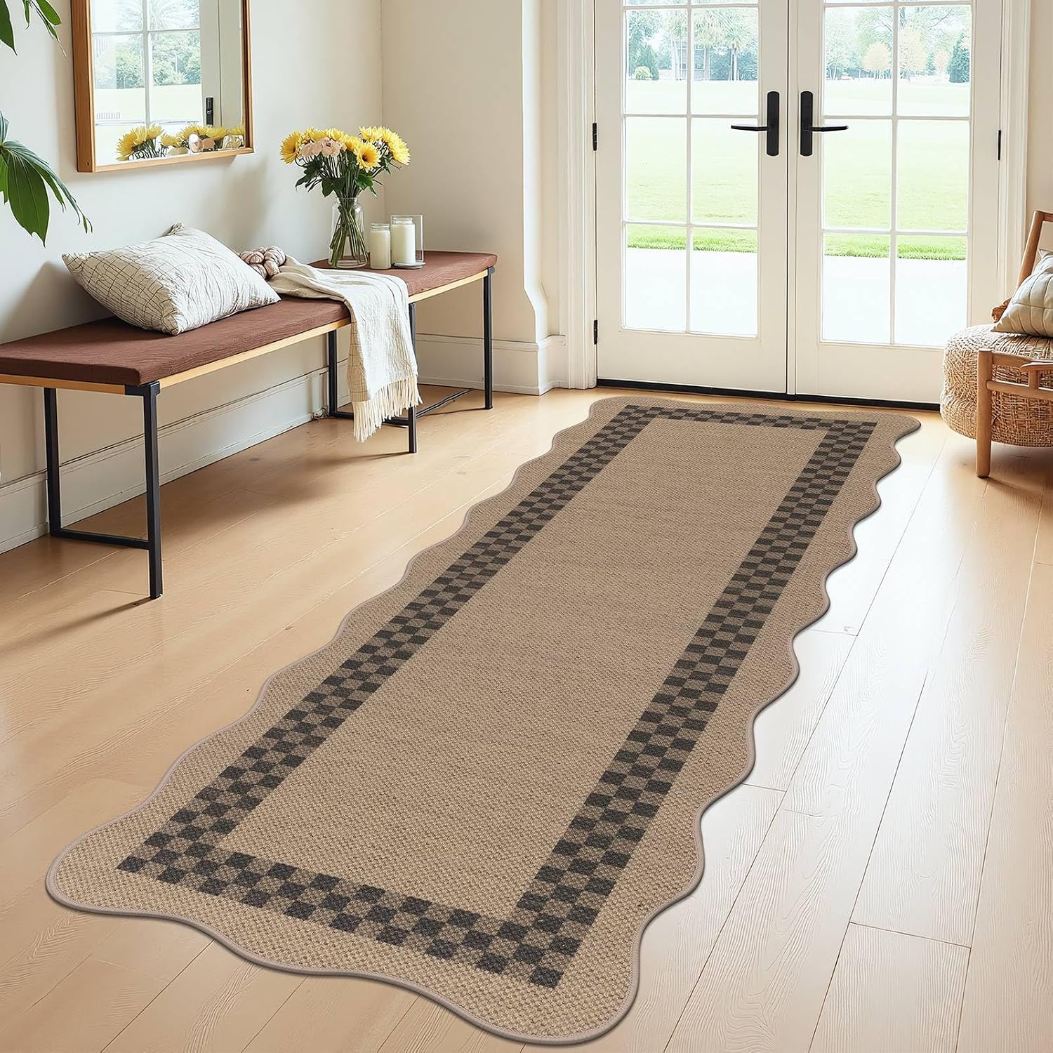 2'x6' Faux Jute Hallway Runner Rug