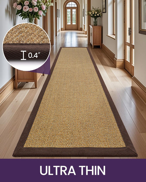 2x7 Jute Braided Hallway Runner Rug