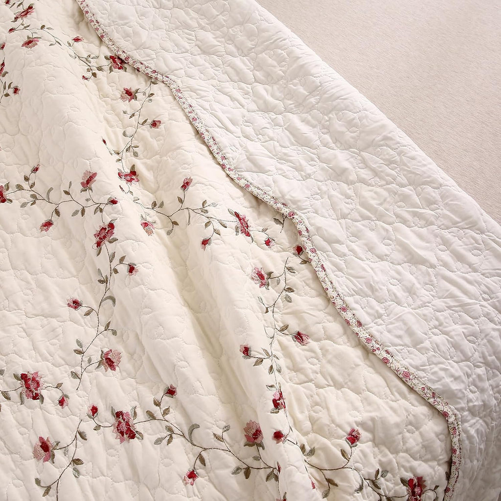 50x60 Floral Patchwork Throw Blanket