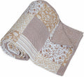 50x60 Floral Quilted Cotton Throw Blanket