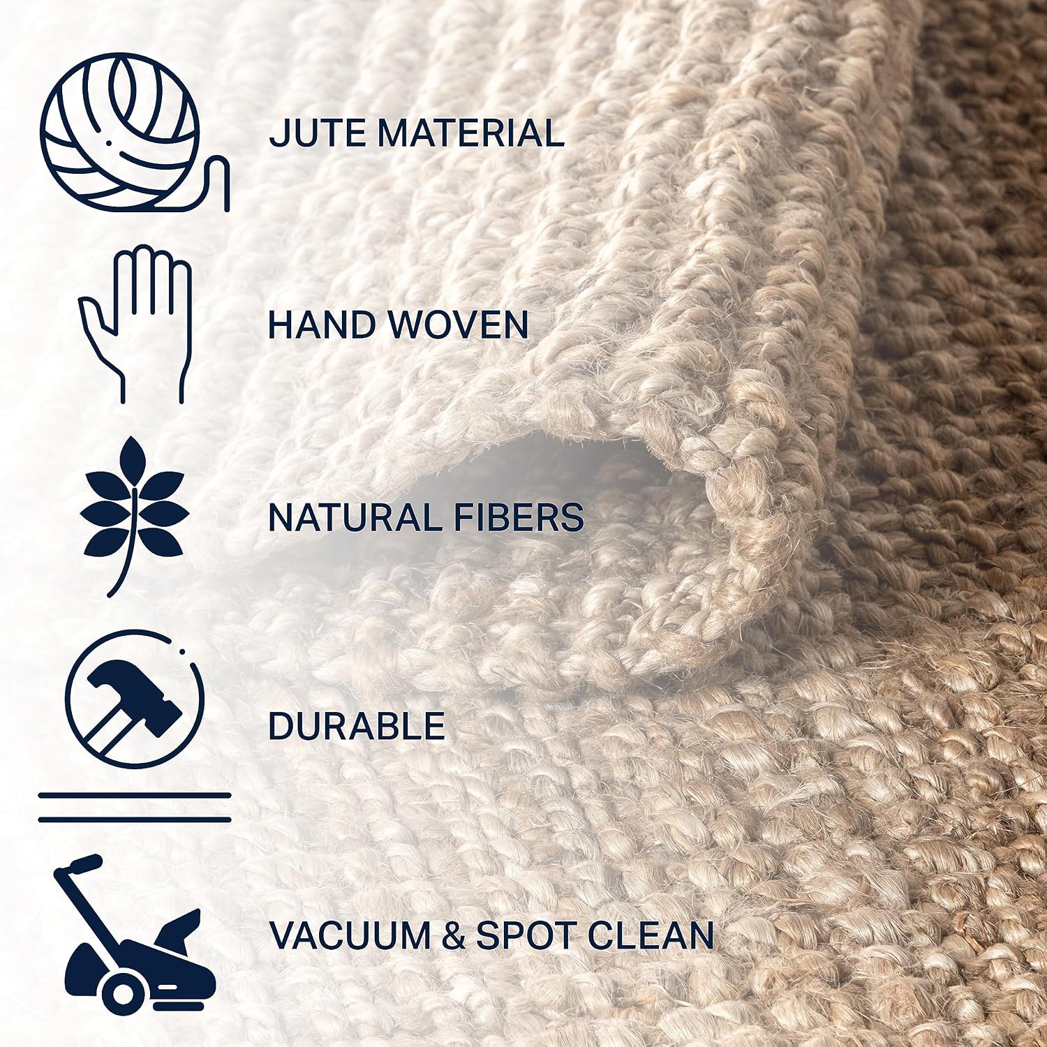 2x12 Chunky Jute Runner Rug