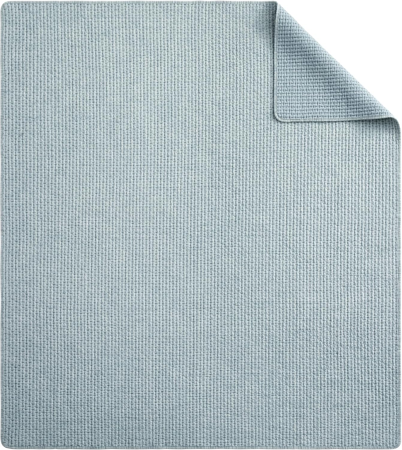 50x60 Pick‑Stitch Chambray Throw Blanket