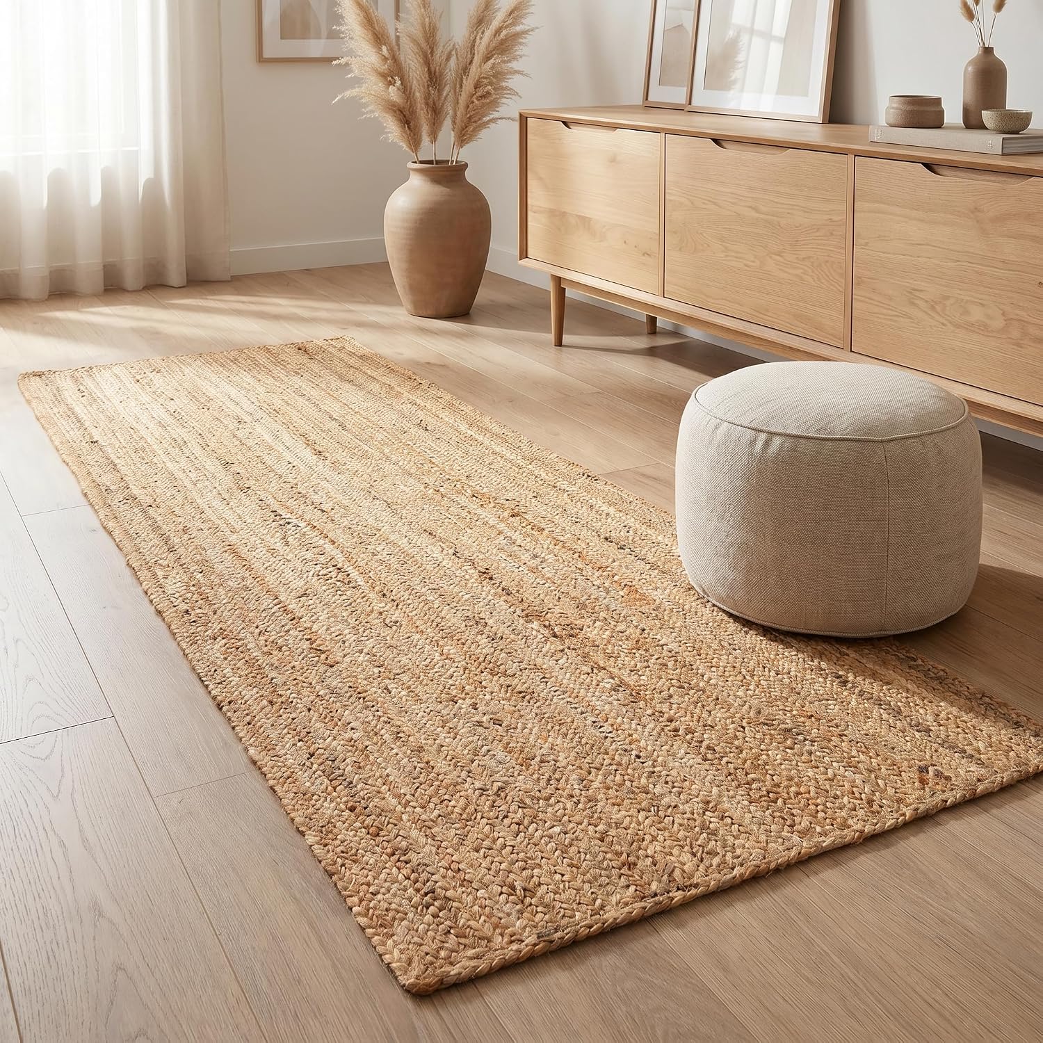 2x6 Jute Braided Runner Rug