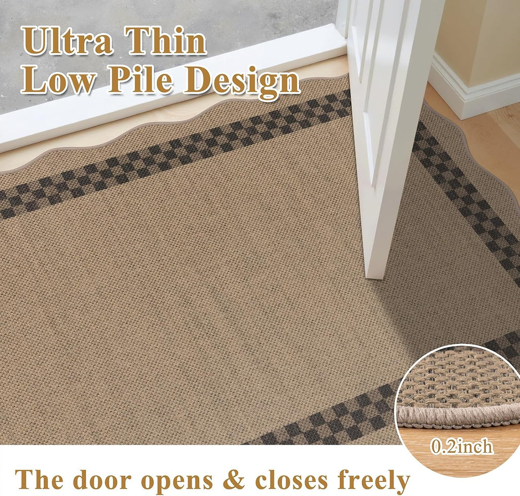2'x6' Faux Jute Hallway Runner Rug