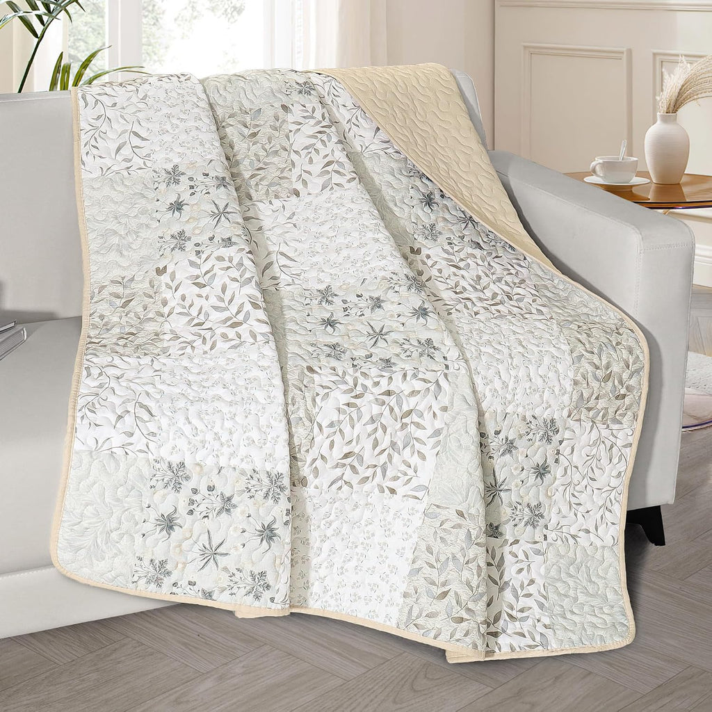 50"x60" Grey Patchwork Quilt