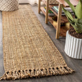 2x8 Jute Fringe Runner Rug