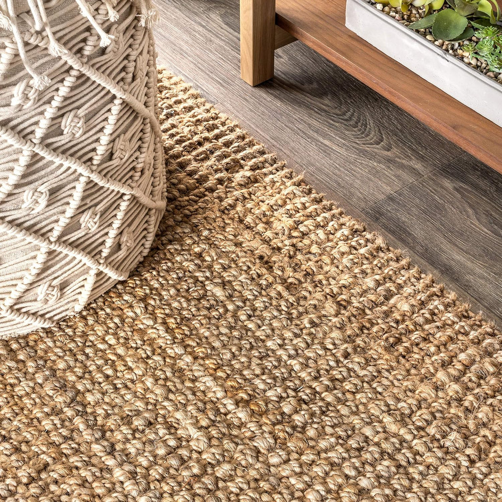 2x8 Jute Fringe Runner Rug